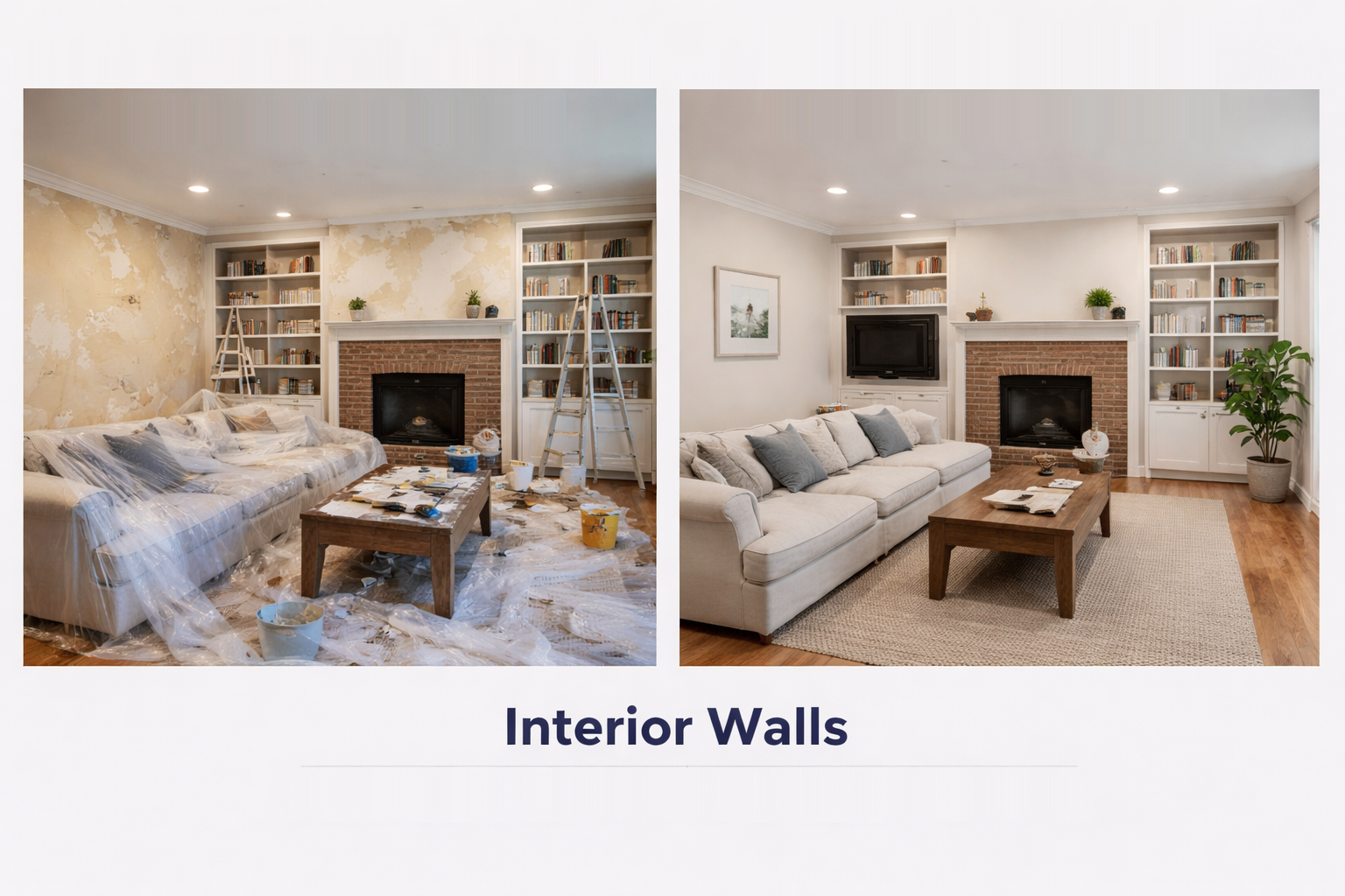 Professional painter at work